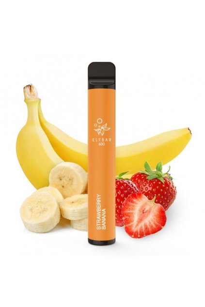 600 Puff Strawberry Banana Einweg-E-Zigarette