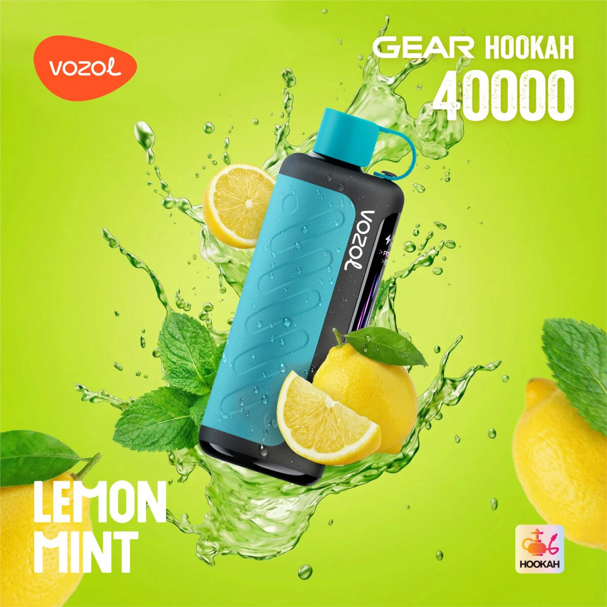 Lemon Mint Geschmack VOZOL Gear Hookah 40K Vape