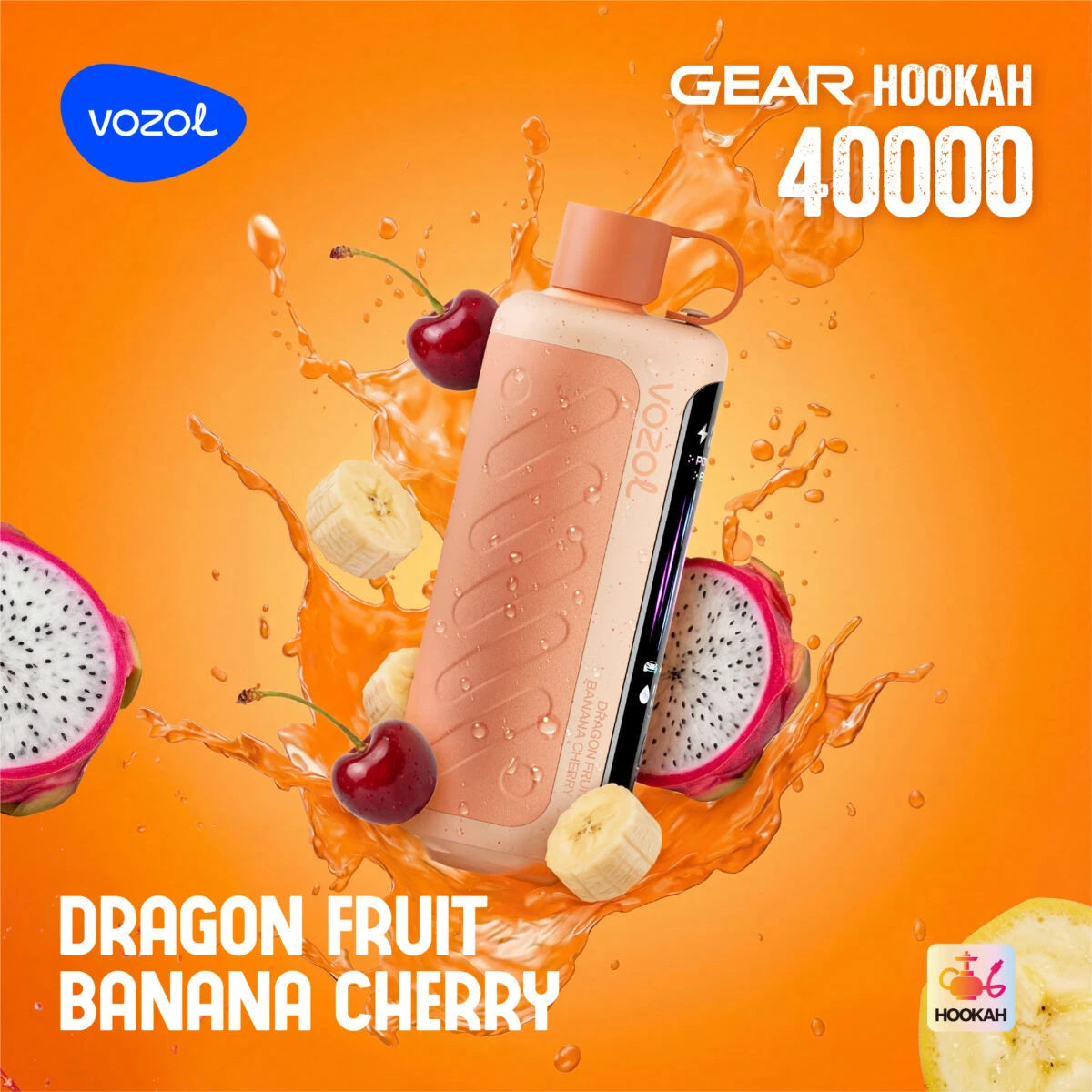 VOZOL Gear Hookah 40K Züge Dragon Fruit Banana Cherry