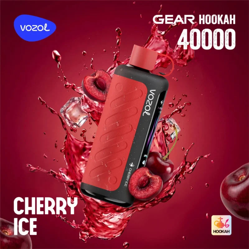 VOZOL Gear Hookah 40K Cherry Ice – Kirscharoma mit Ice-Note