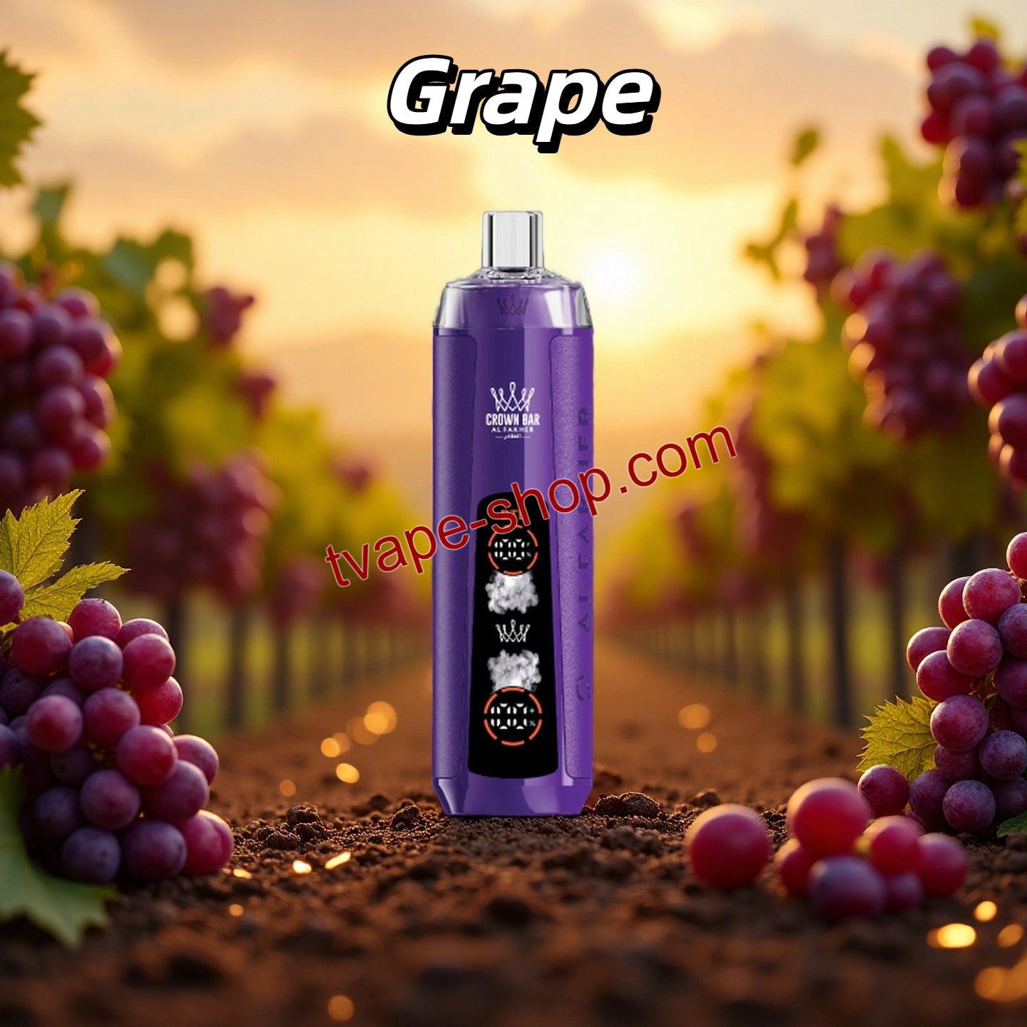 Grape Al Fakher Crown Bar 8000 Crystal