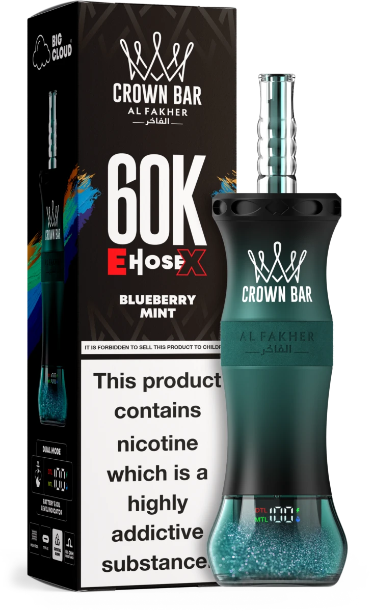 Al Fakher E-Hose 60K Züge Blueberry Mint Vape