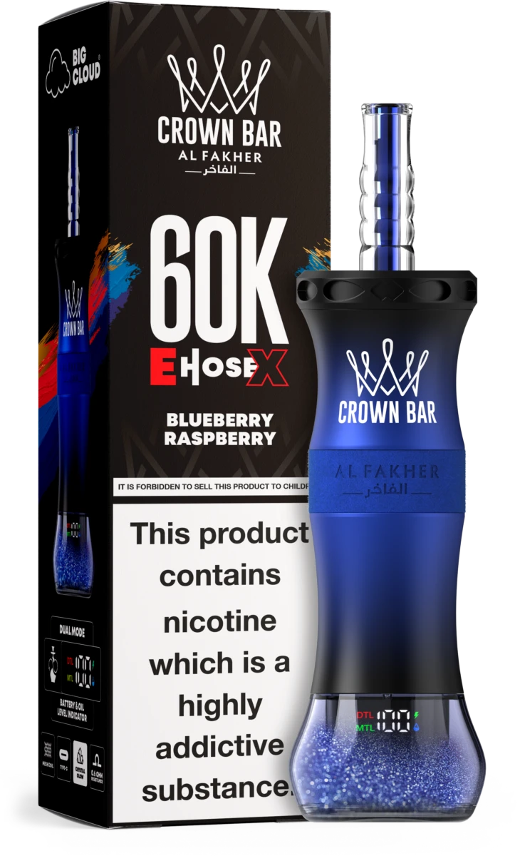 Al Fakher E-Hose X Vape 60000 Züge Blueberry Raspberry