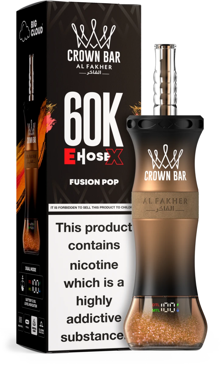 Al Fakher E-Hose X 60K Vape FUSION POP Geschmack