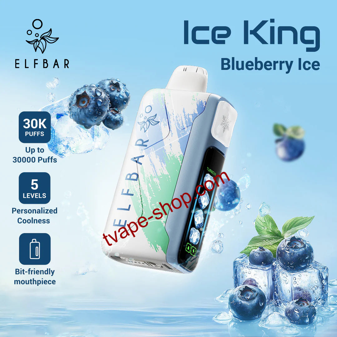 Blueberry Ice Elf Bar Ice King 30000