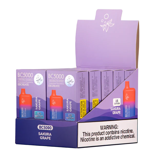 5000 Puffs Elf Bar BC5000 Sakura Grape
