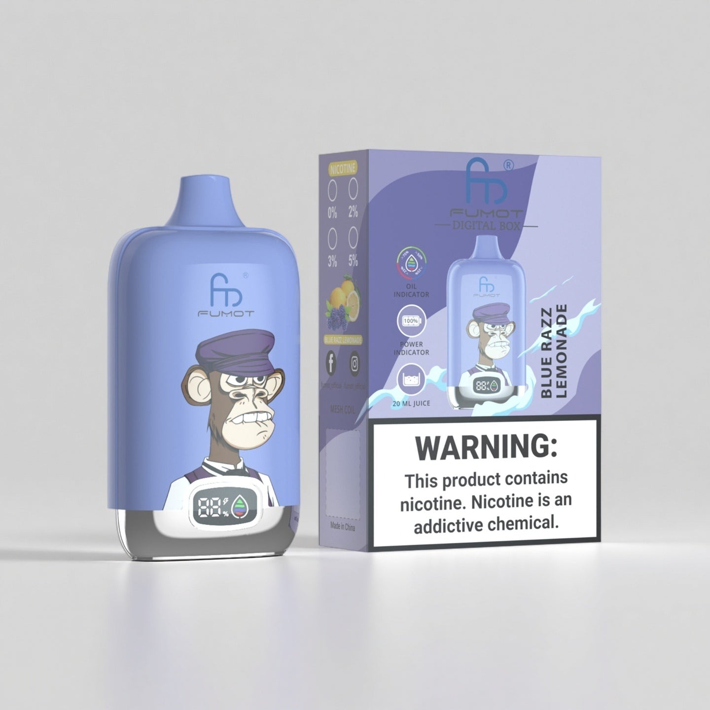 RandM Tornado 12000 Blue Razz Lemonade