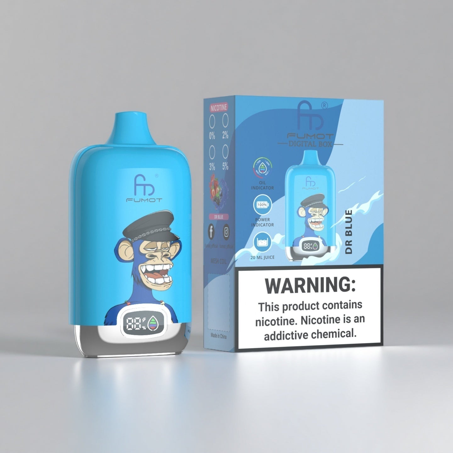 Fumot RandM 12000 Puffs Dr Blue vape