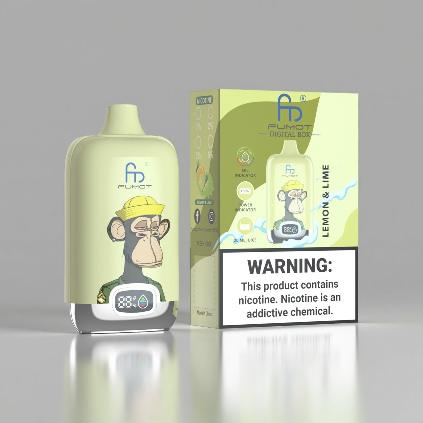 Fumot RandM 12K Vape Lemon Lime