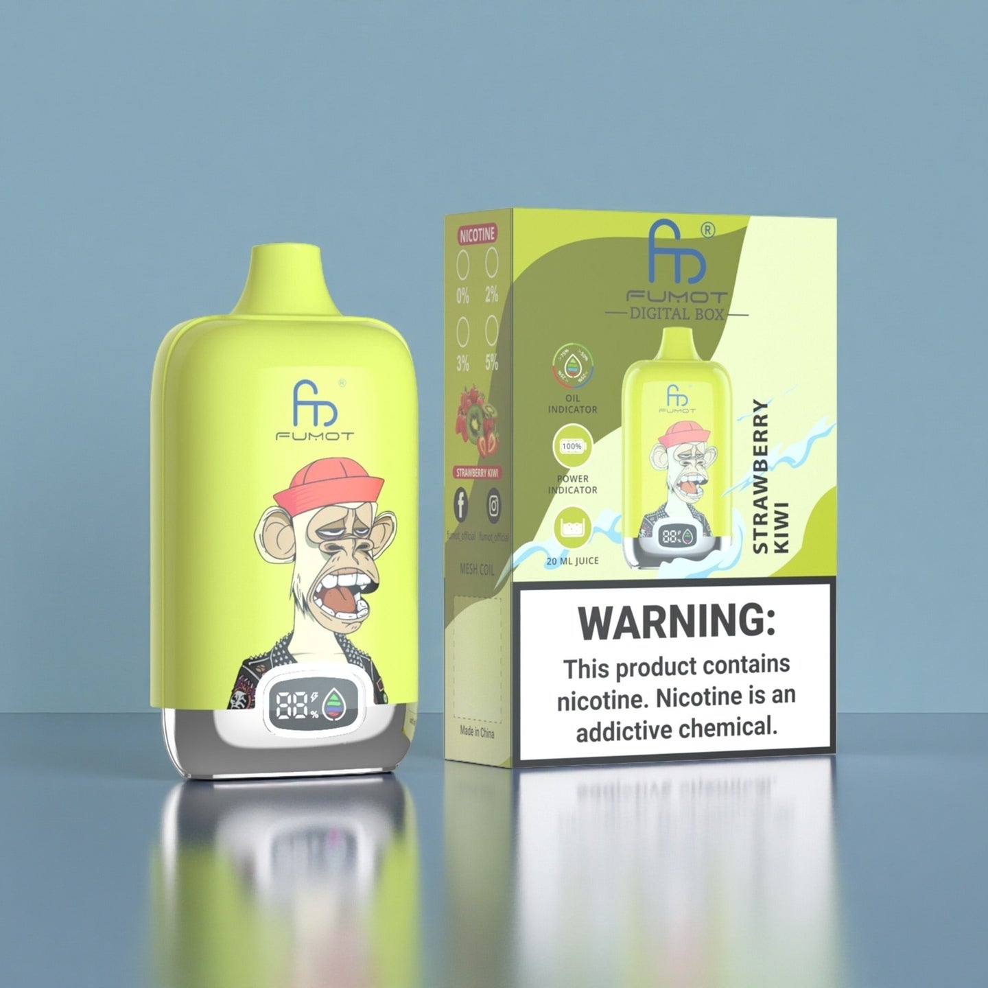 Fumot RandM Tornado 12000 Strawberry Kiwi