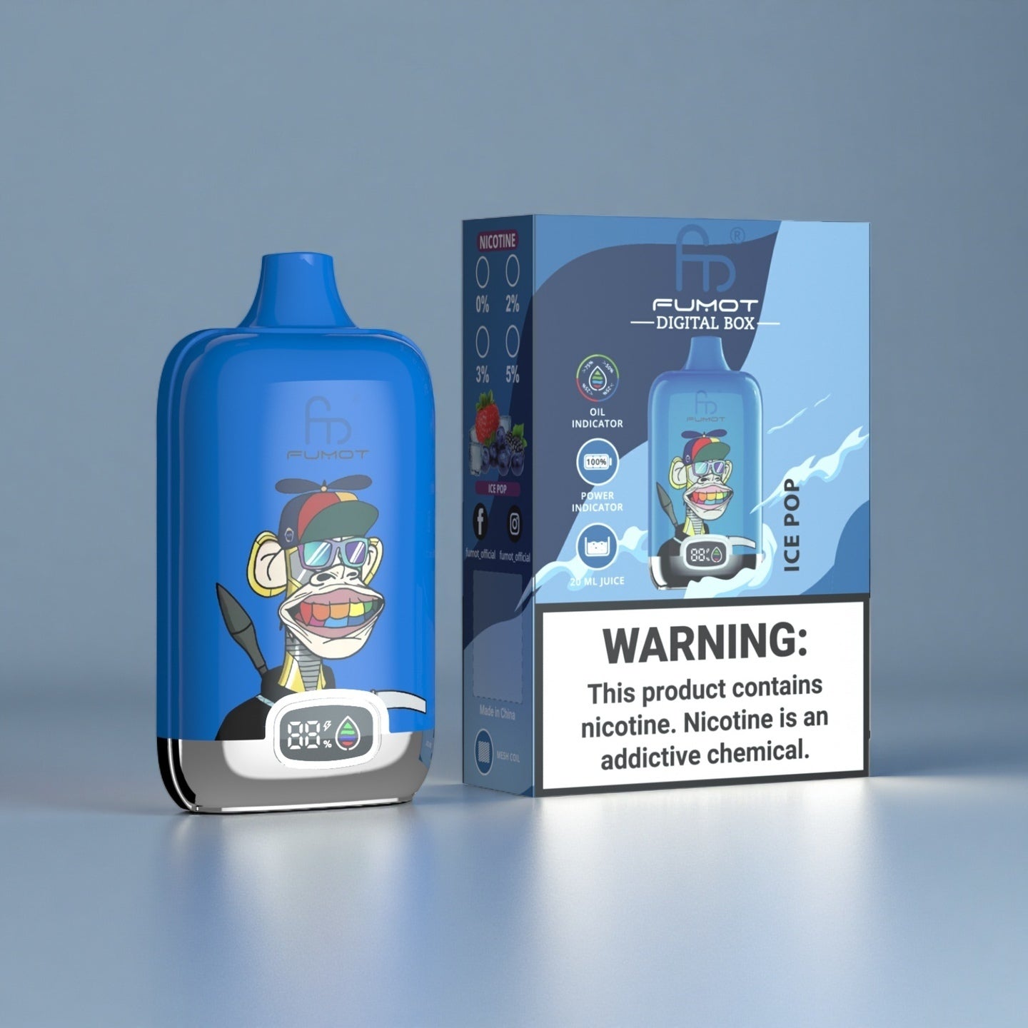 RandM Digital Box 12000 Vape Ice Pop