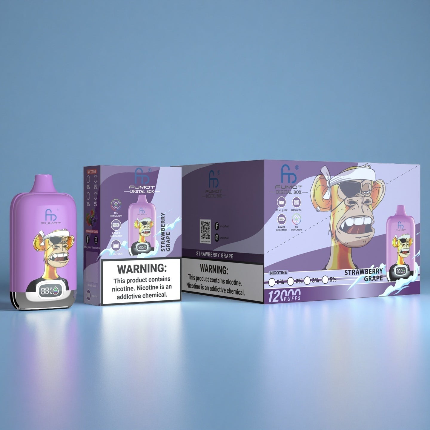 RandM Tornado 12K Vape Strawberry Grape