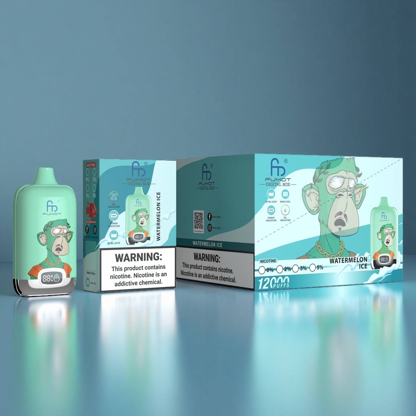 Watermelon Ice Fumot 12000 Puffs Vape