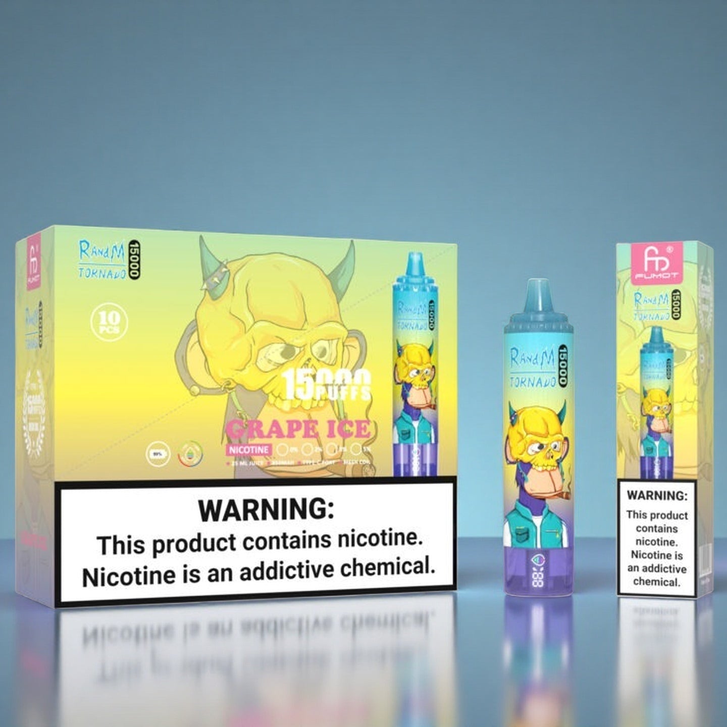 Grape Ice RandM Tornado 15000 Vape