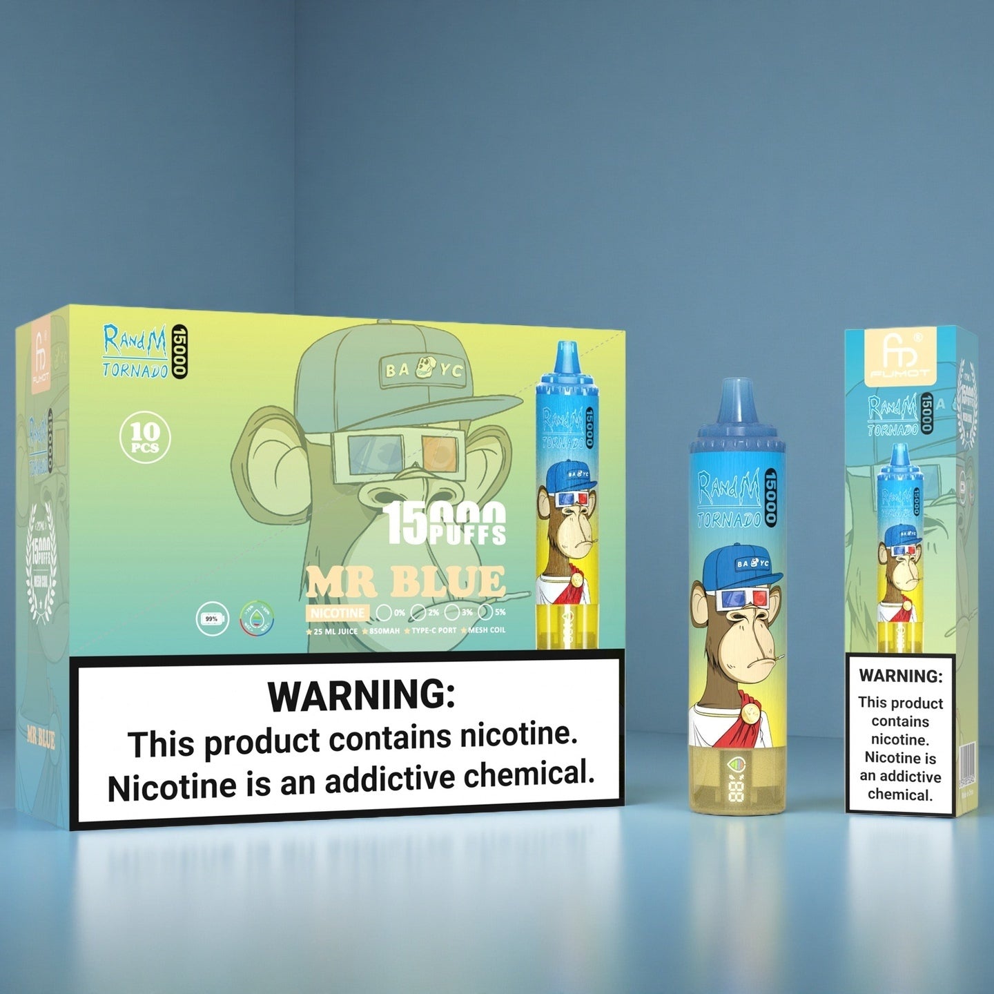 Fumot RandM Tornado 15000 Züge Mr Blue