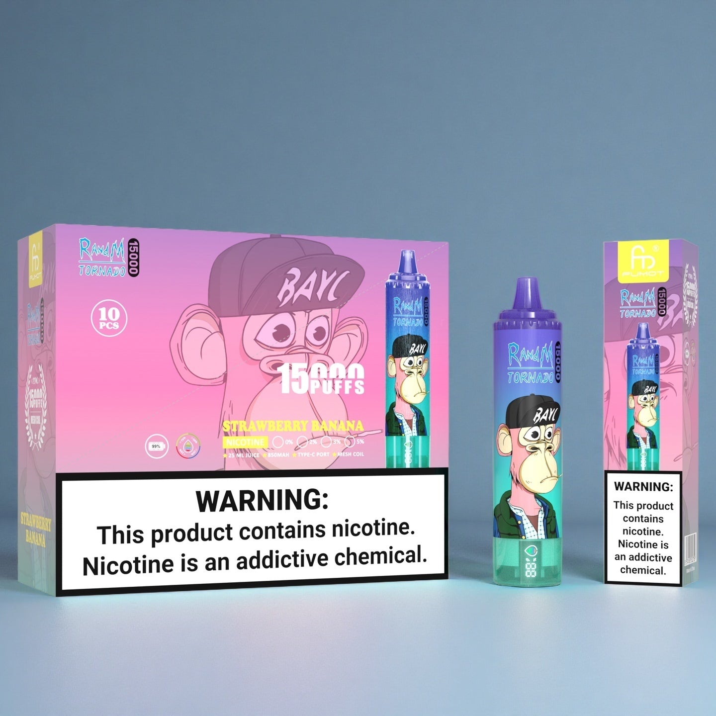 Fumot RandM 15K Strawberry Banana