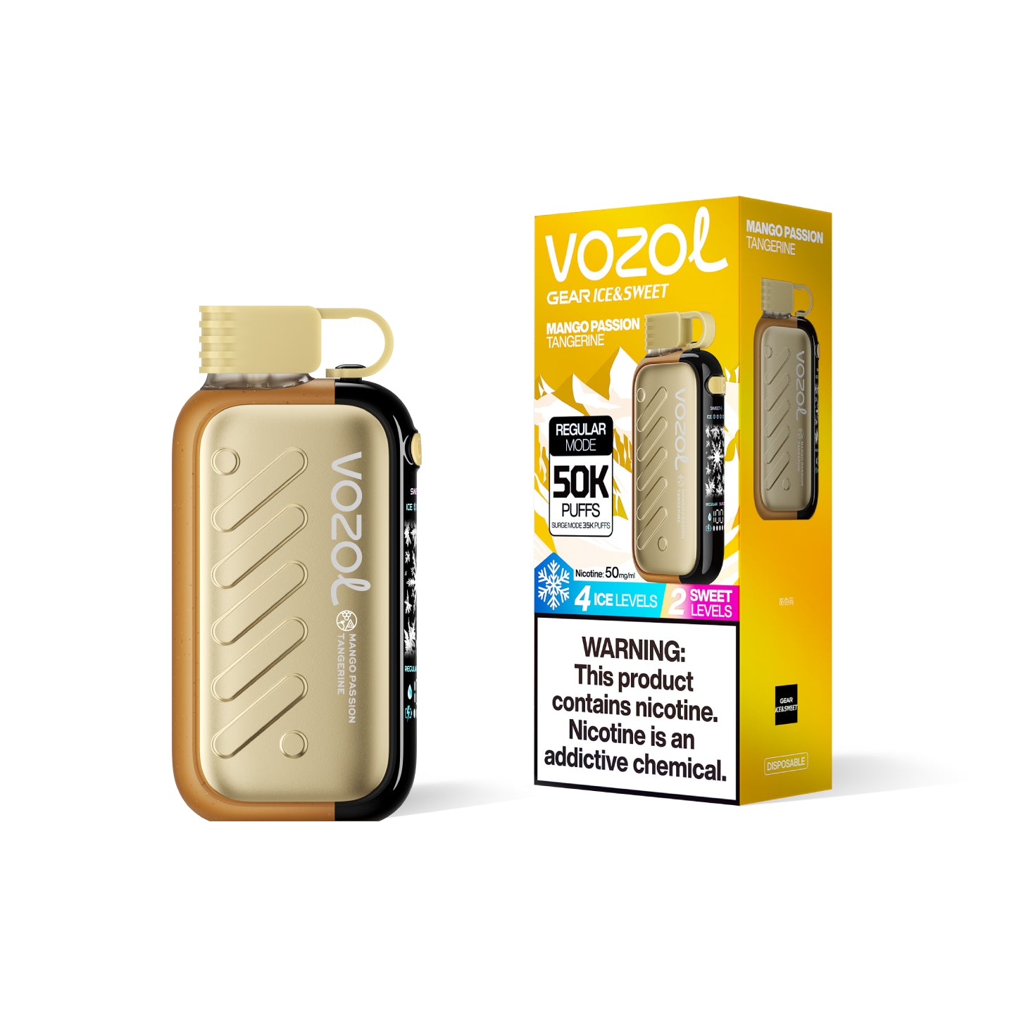 VOZOL Gear 50000 Puffs Mango Passion Tangerine