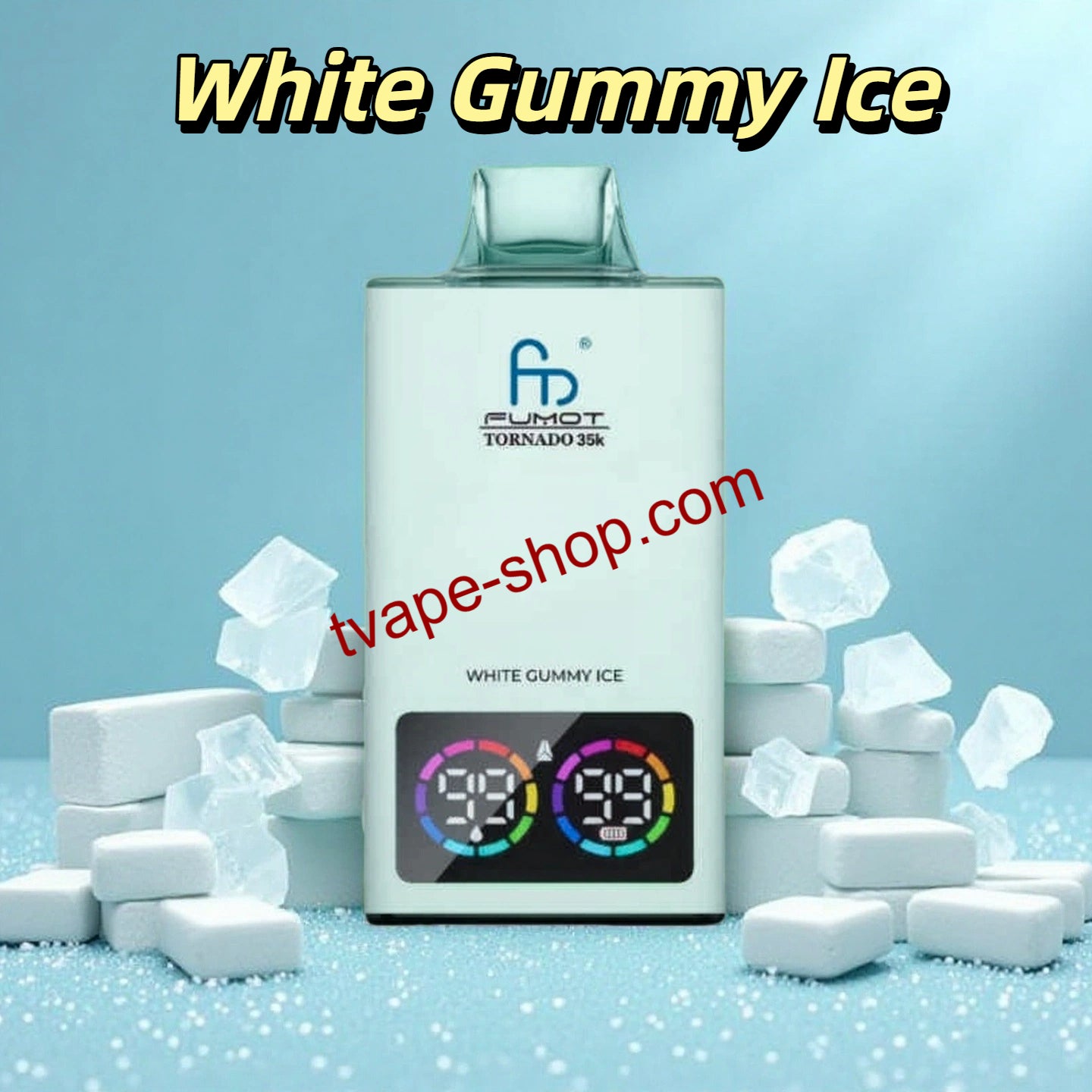 White Gummy Ice RandM Tornado 35000