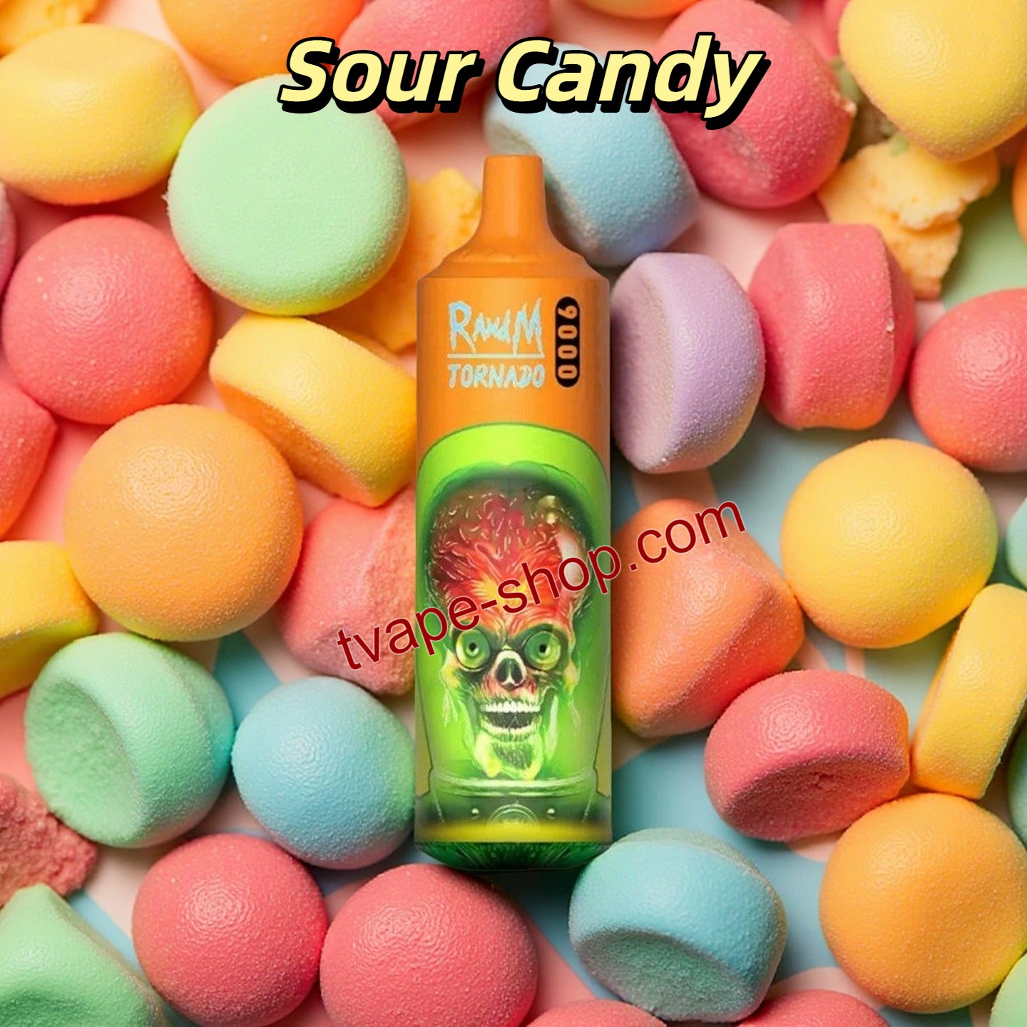 Sour Candy RandM Tornado 9000 Vape