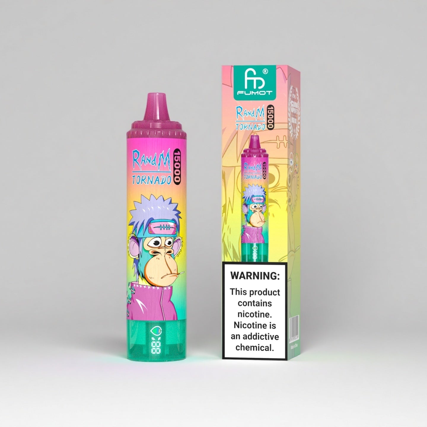 Strawberry Ice RandM Tornado 15K Puffs Vape
