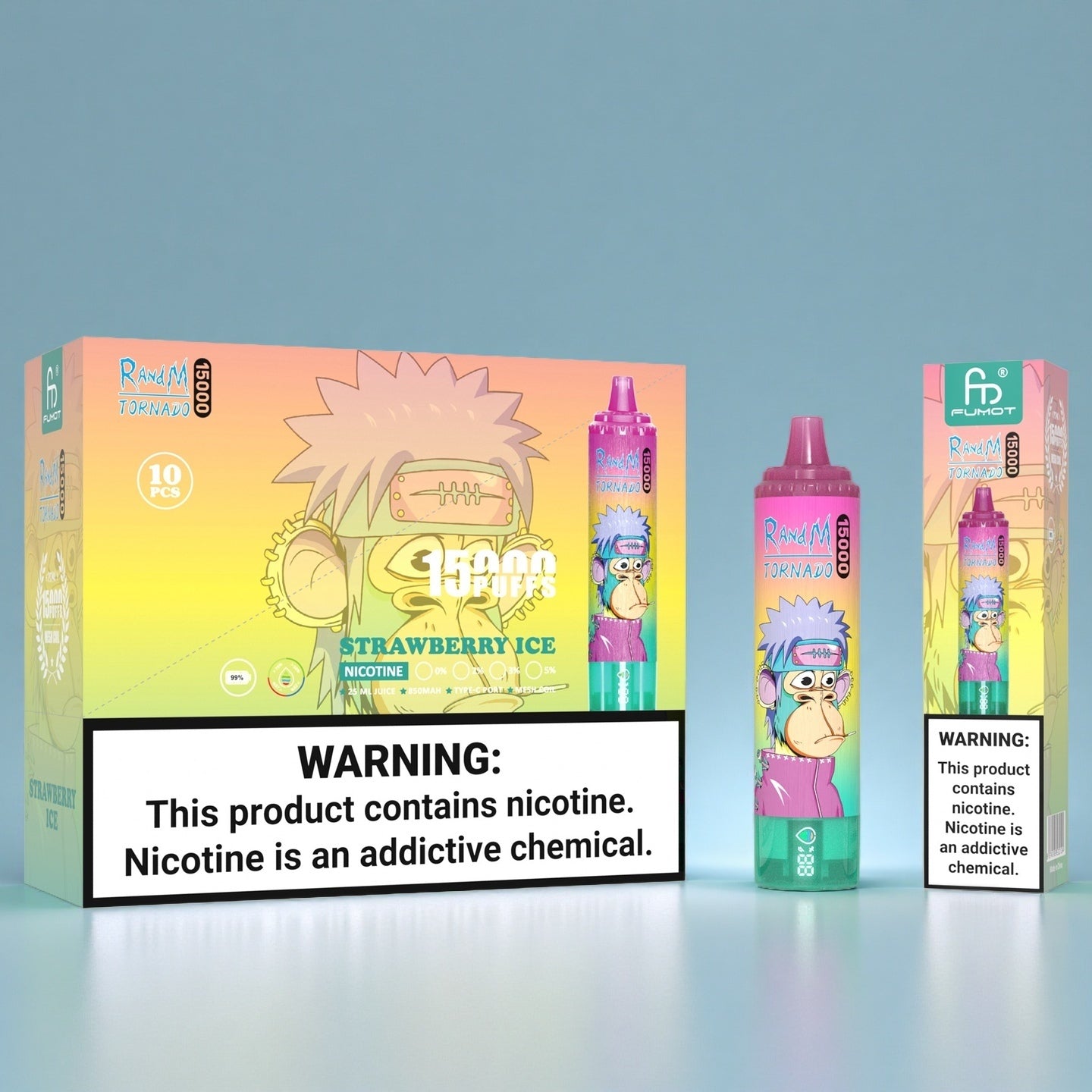 RandM Tornado 15K Puffs Vape Strawberry Ice