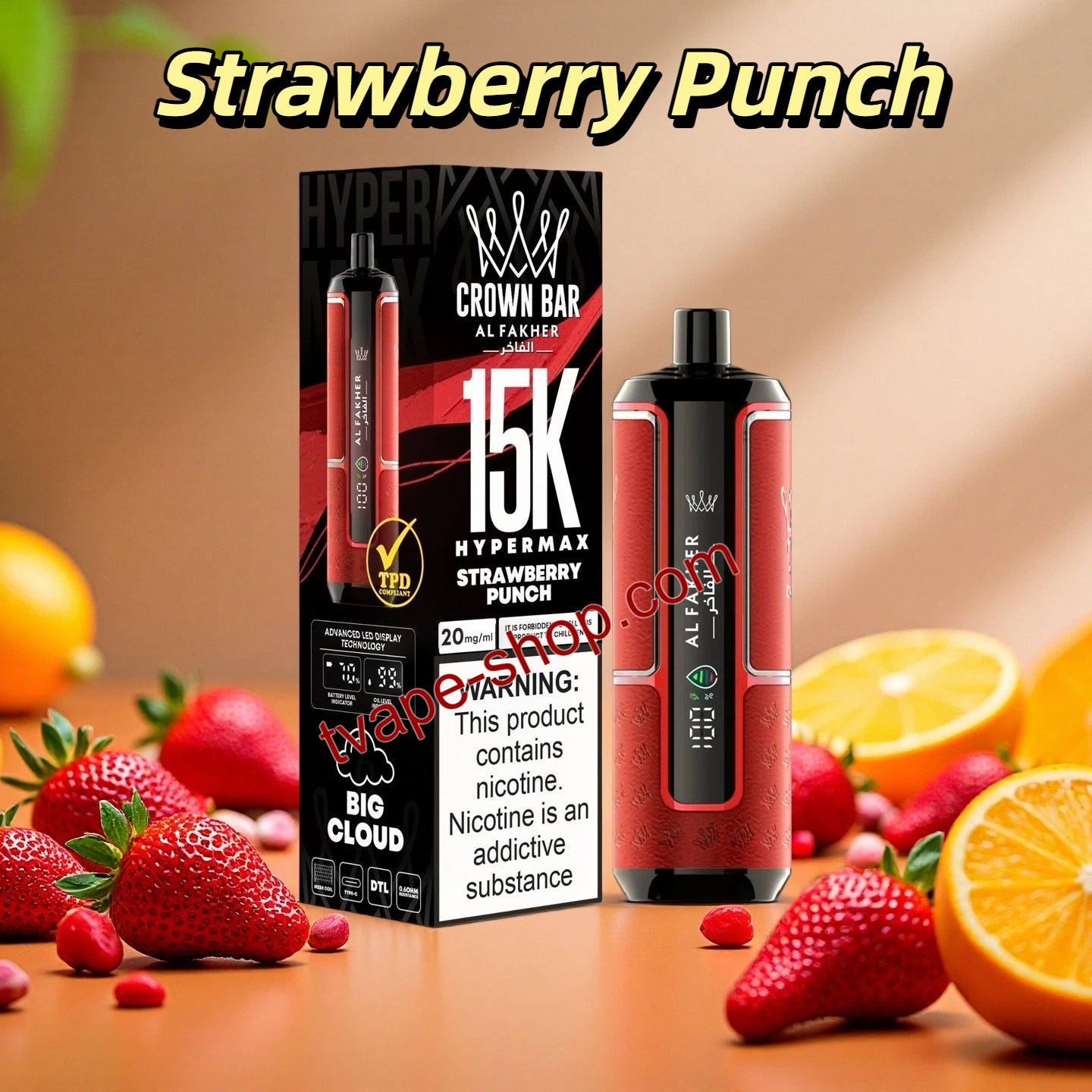 Strawberry Punch Al Fakher Crown Bar 15000