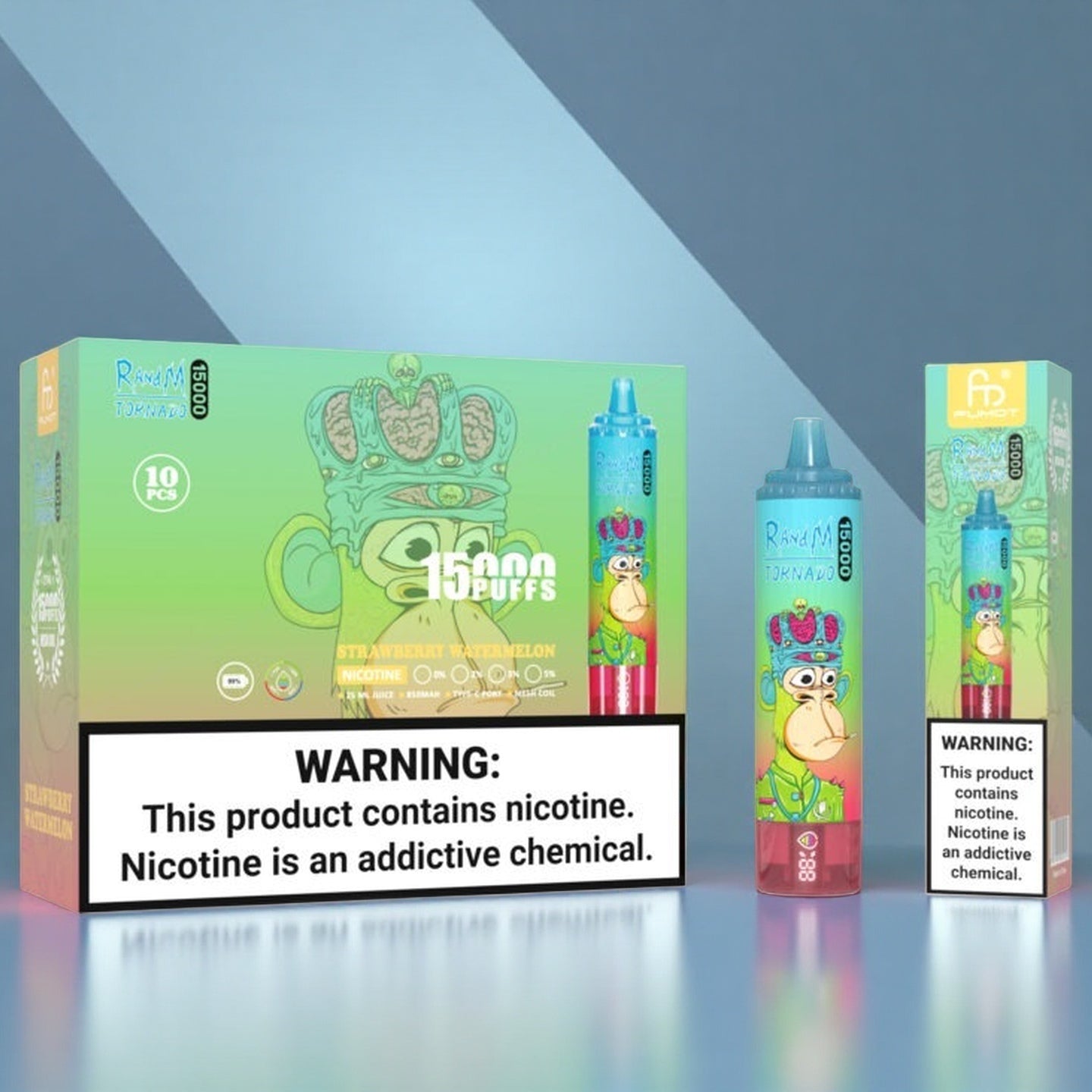 Fumot RandM Tornado 15000 Puffs Strawberry Watermelon