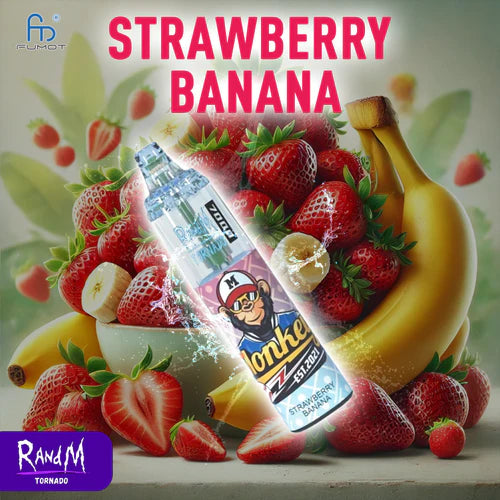 RandM Tornado 7000 Puffs Strawberry Banana