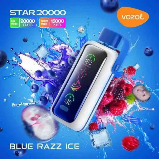 Vozol Star 20000 | Blue Razz Ice Vozol Vape