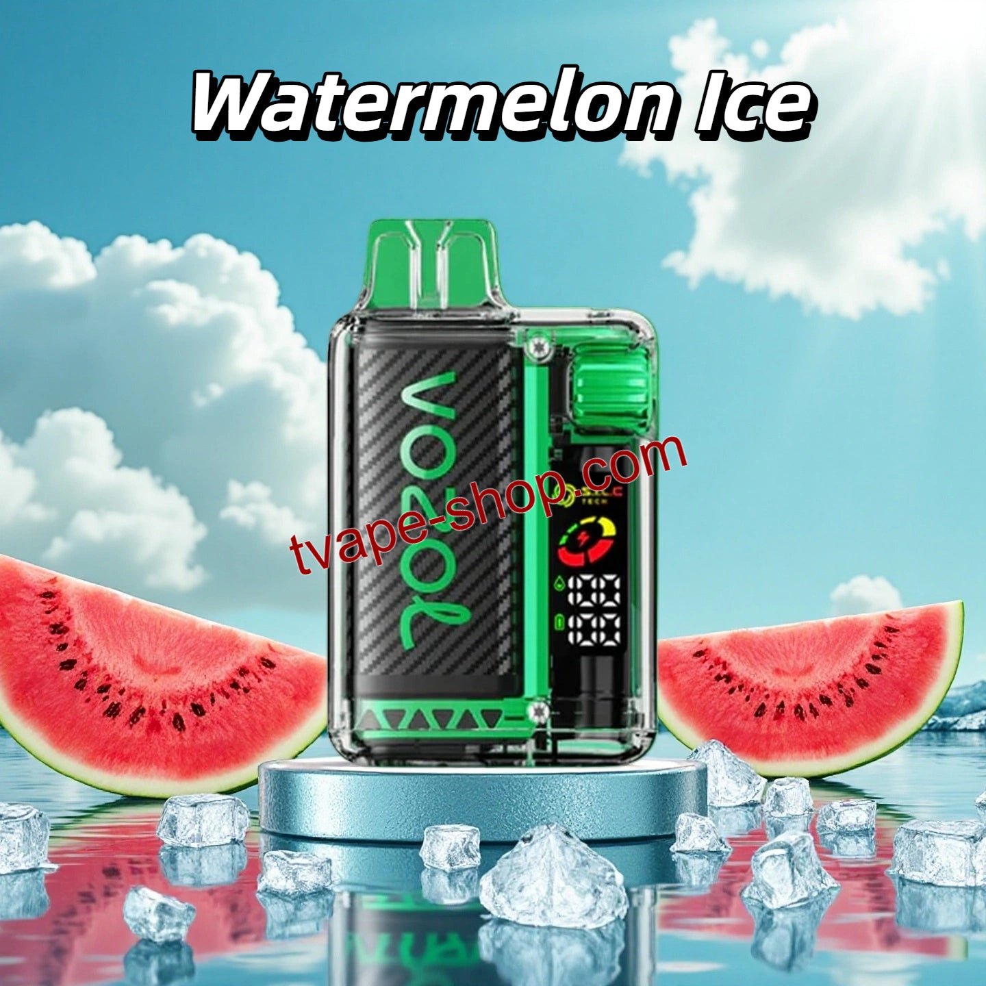 Vozol Watermelon Ice Vista 20000 Puffs Vape