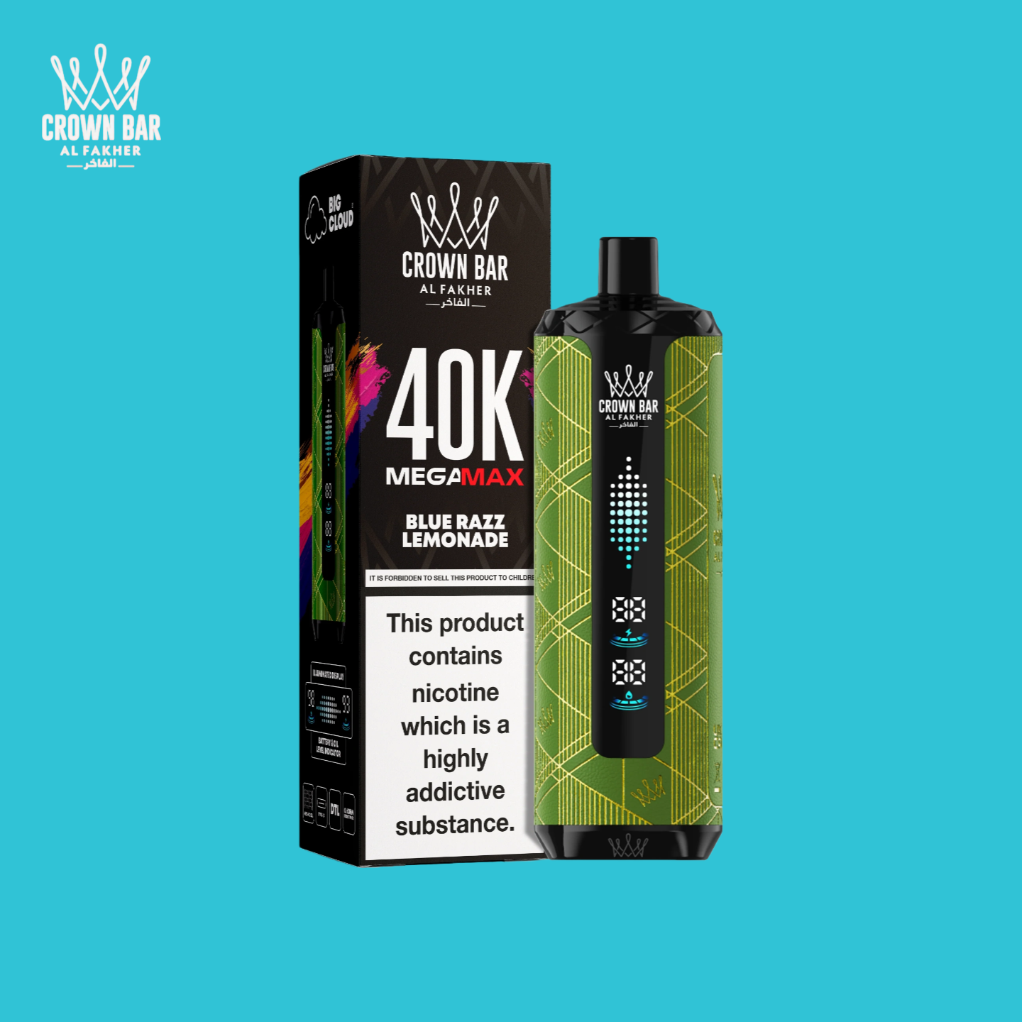 Al Fakher Vape 40000 Blue Razz Lemonade