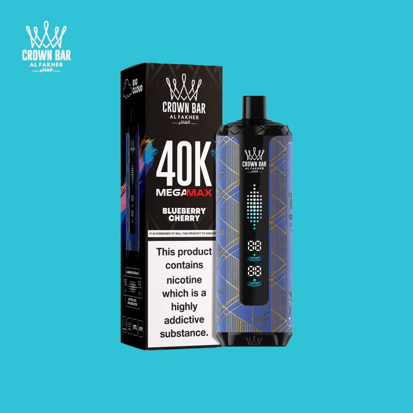Blueberry Cherry Geschmack Al Fakher 40K Puffs Vape