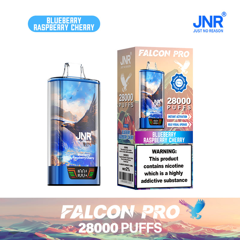 JNR Falcon Pro 28K Vape Blueberry Raspberry Cherry