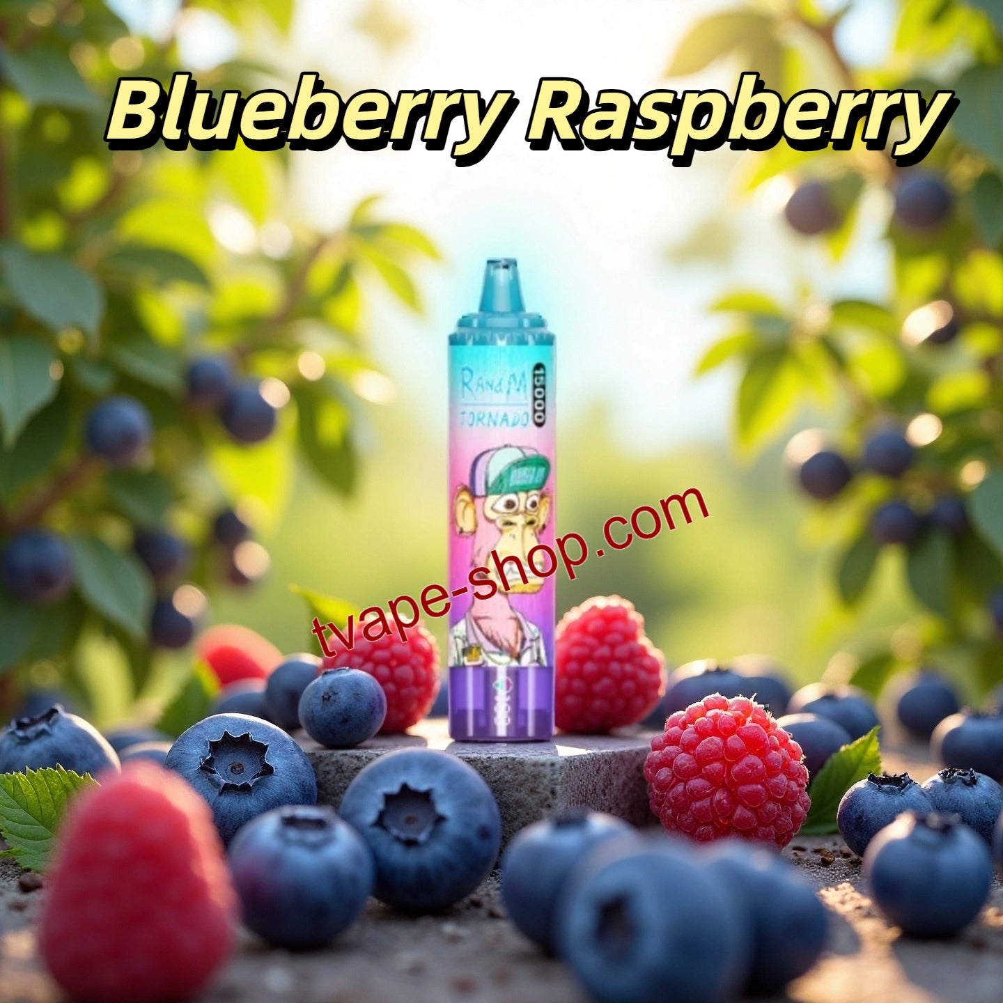 Blueberry Raspberry RandM Tornado 15000 Vape