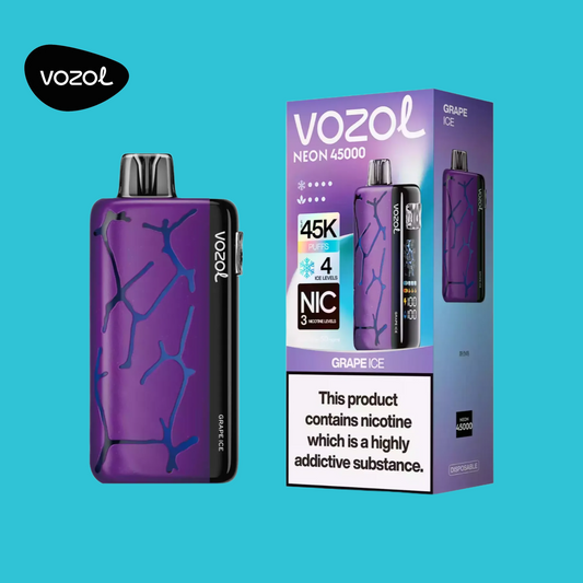 Vozol Neon 45K Puffs Grape Ice