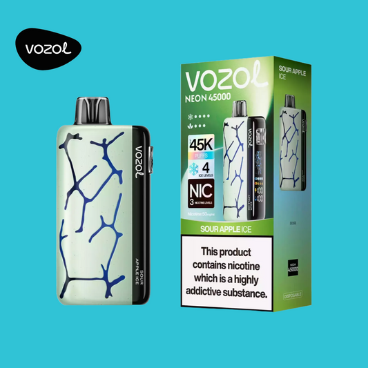 Vozol Neon 45000 puffs Sour Apple Ice