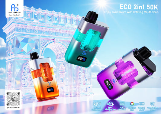 Ein Blick in die RandM FUMOT ECO 2IN1 50K: Design, Technologie und Nutzererlebnis