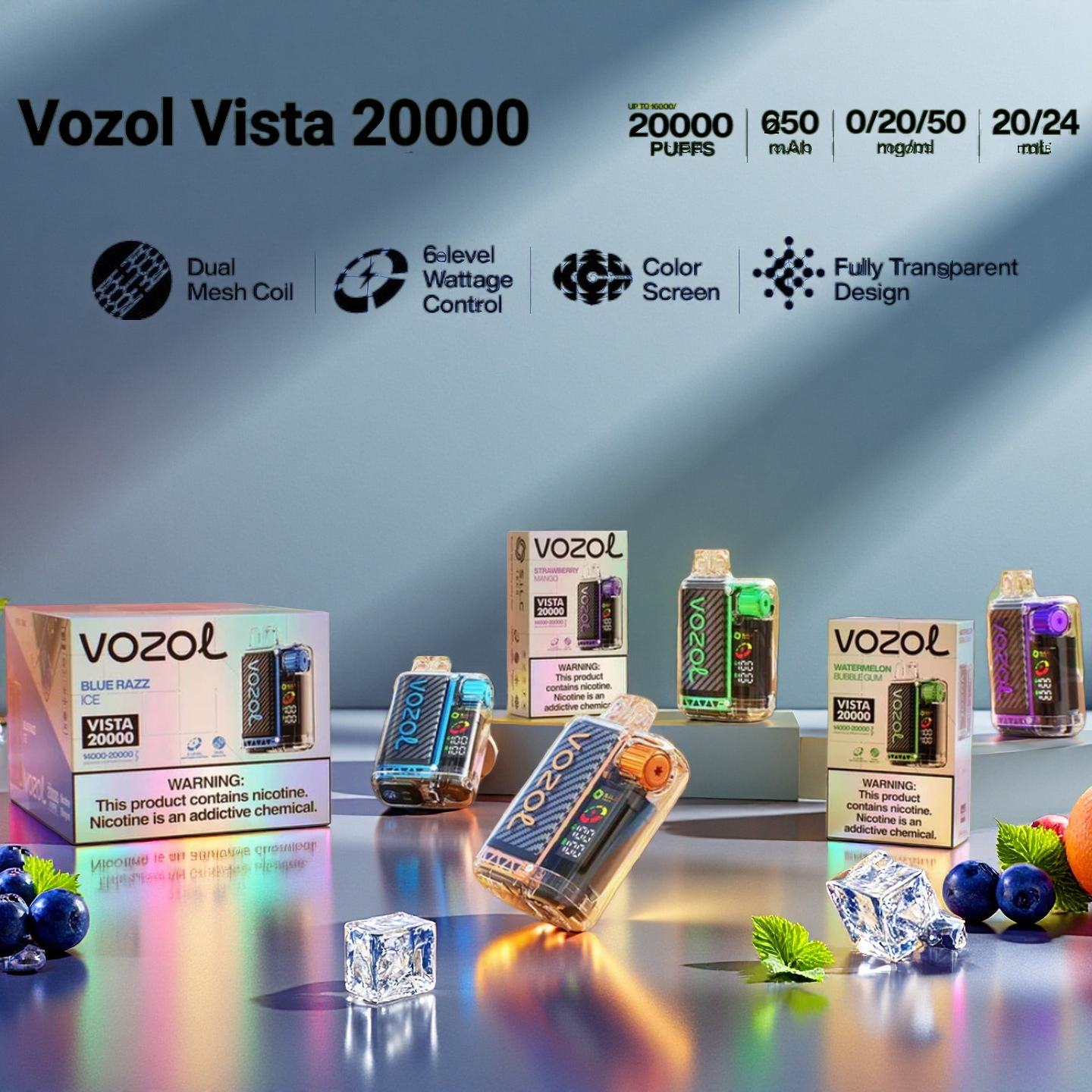 Vozol Vista 20000 20K puffs Vape