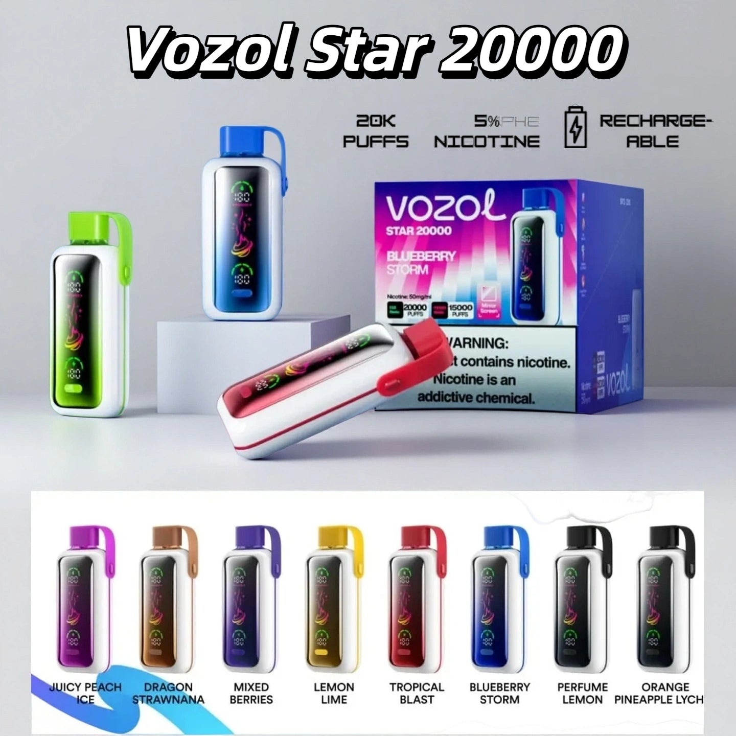 Vozol Star 20000 20K Puffs Vape