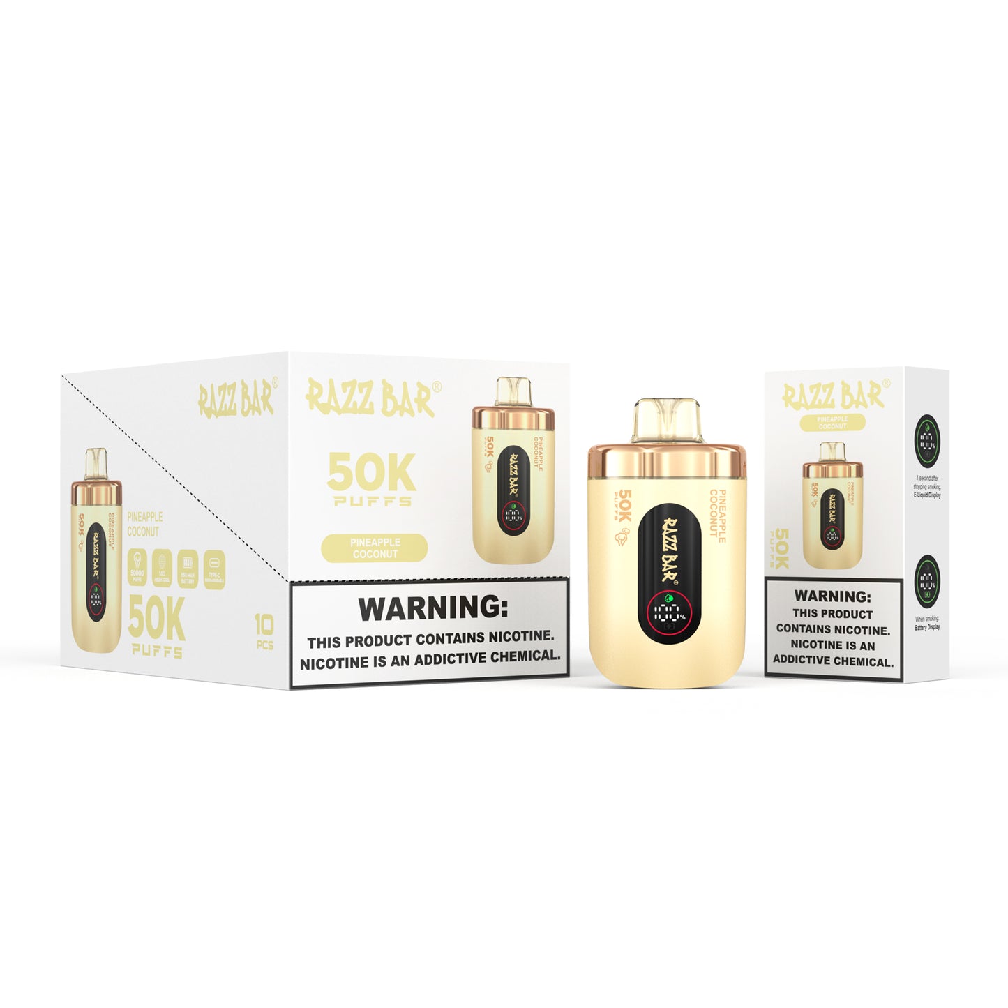 Mesh Coil Razz Bar 50000 Züge Vape