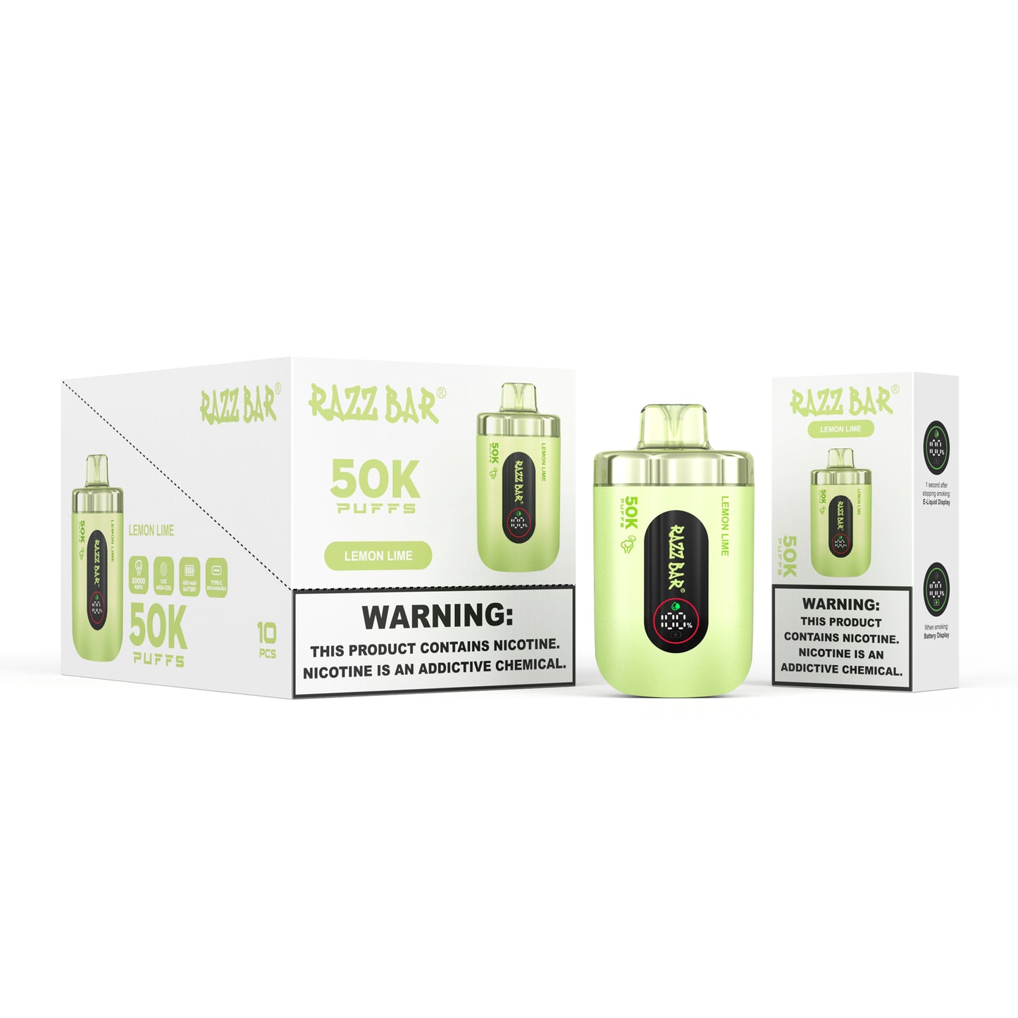 Mesh Coil Razz Bar 50000 Züge Vape