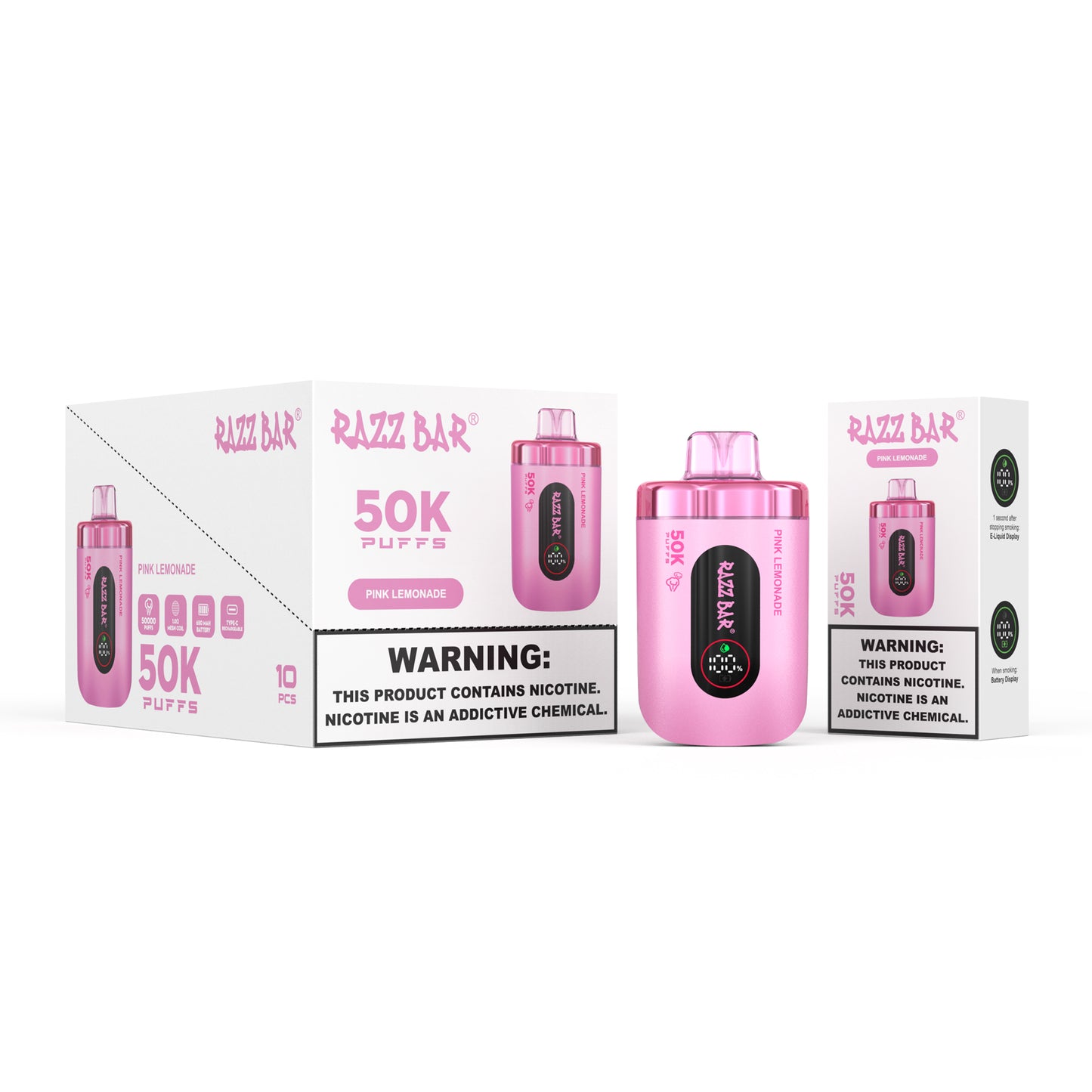 Mesh Coil Razz Bar 50000 Züge Vape