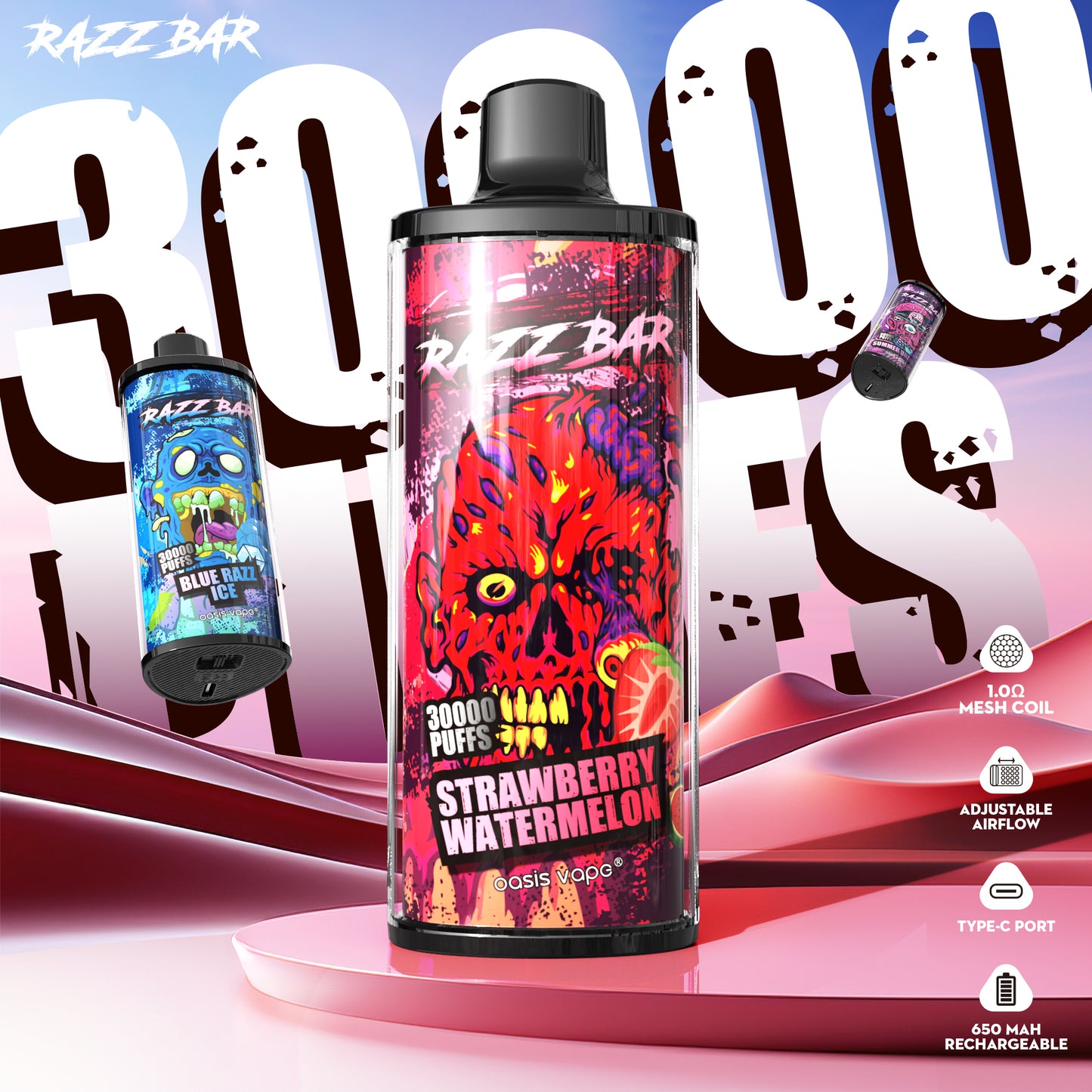 Razz Bar 30000 Puffs Leistungsstarke Einweg-Vape