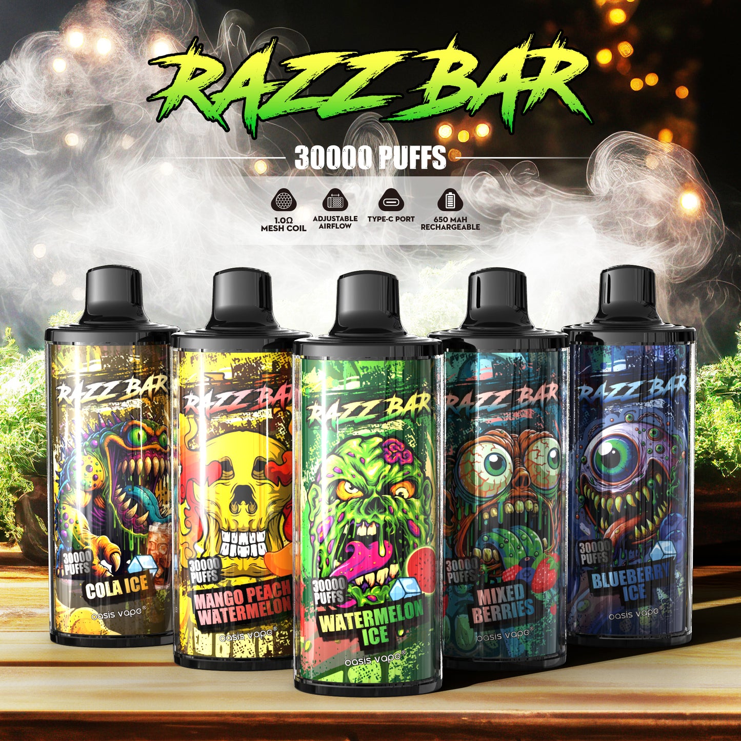 Razz Bar 30000 Puffs Leistungsstarke Einweg-Vape