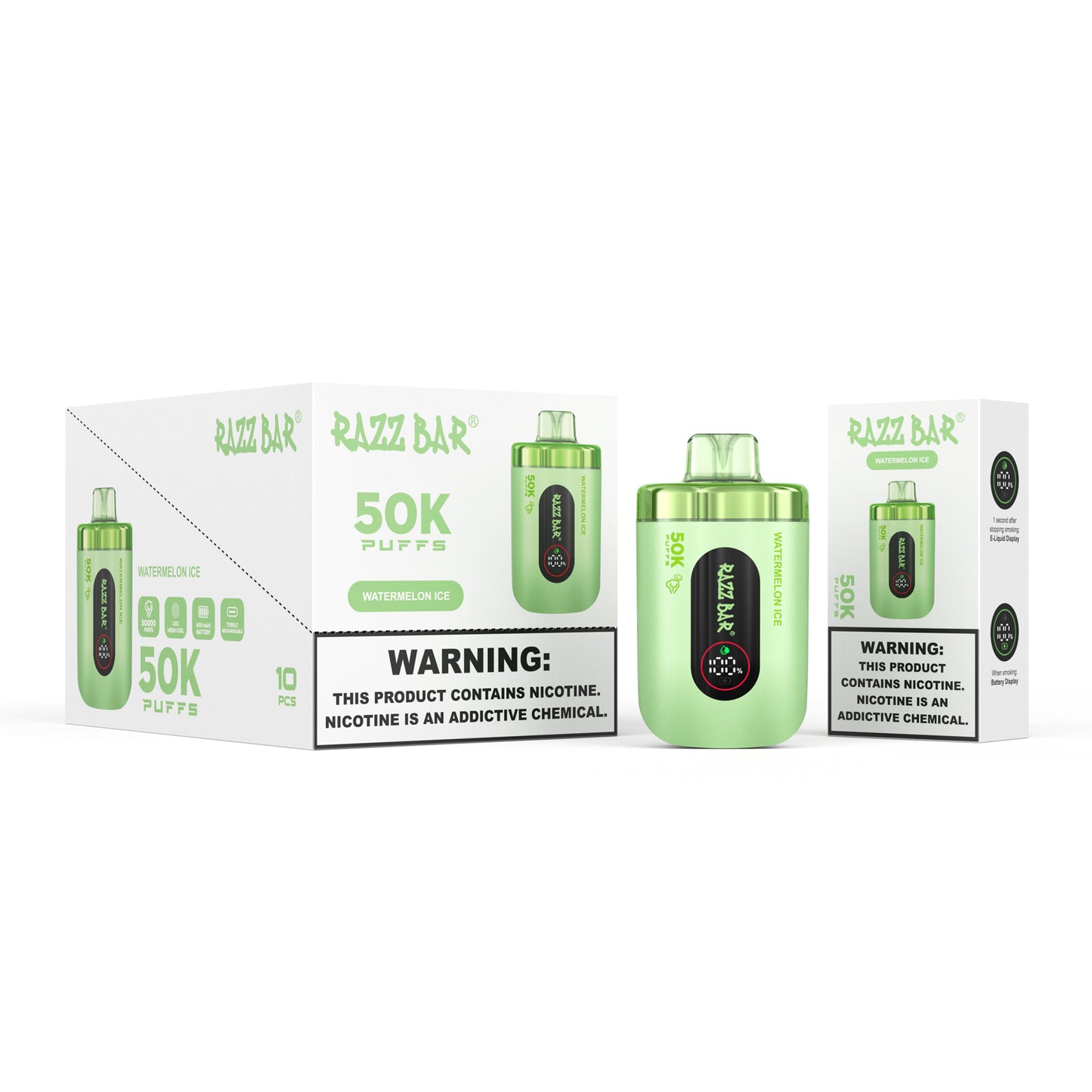Mesh Coil Razz Bar 50000 Züge Vape