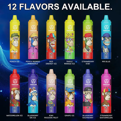 12 Geschmack UZY Tornado 20000 Puffs Vape