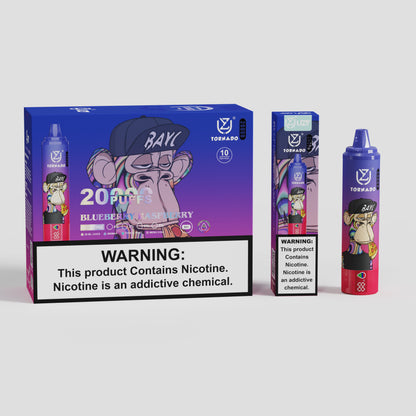 12 Geschmack UZY Tornado 20000 Puffs Vape