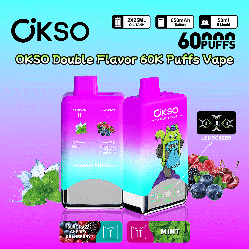OKSO 60000 Puffs Dual Flavors Disposable Vape