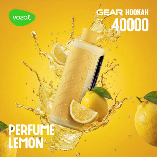 Vozol Gear Hookah 40K Perfume Lemon – Zitrusfrische mit floraler Nuance