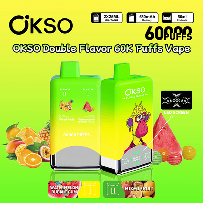 OKSO 60000 Puffs Dual Flavors Disposable Vape